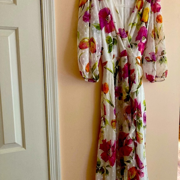 Women’s Maison Tara floral dress size 14 - Picture 8 of 16